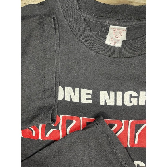 Vintage 1996 Scorpions Alice Cooper Live Official Rock Tour T Shirt Large - Picture 5 of 6